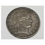 1906 S Barber Silver Half Dollar Coin