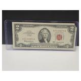 1963 Red Seal $2 Currency Note