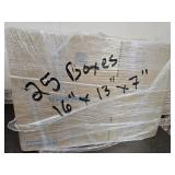 25 New Shipping Boxes 16 x13 x7"