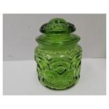 L.E. Smith Moon & Stars  Canister 5" h