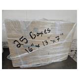 25 New Shipping Boxes 16 x 13 x 7"