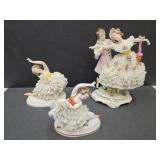 Dresden Girls Vintage Statues