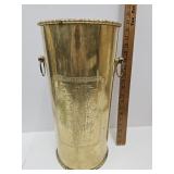 Heavy Brass Umbrella Holder 18 x 8.5" w SEE PICS