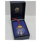 Faberge Art Glass Angel Ornament w Gift Box