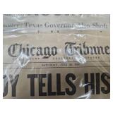 1963 Kennedy Assassination Newspapers Set of 9