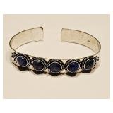 925 Silver Lapis Lazuli Bracelet