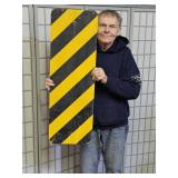 Metal CAUTION WARNING Sign 12" x 36"