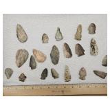 Native American Indian Artifact Arrowheads Lot