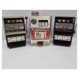 3 Slot Machine Coin Banks Looks Good Untestest