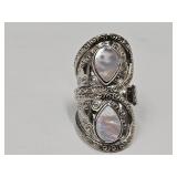 Sterling SilverFresh Water Pearl Ring Adjustable