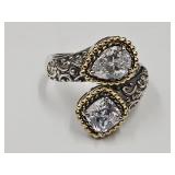 Sterling Silver CZ Ring Size 8