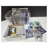 Lot of Football Cards & Card Protectors
