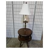 Side Table w Lamp 24" H