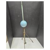 32" h Lightning Rod with Blue Glass Ball