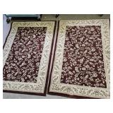 2 Heavy Throw Rugs 40 x 60"