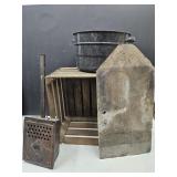 12 x 24" Slate, Primitive Crate See Pics, Pan +