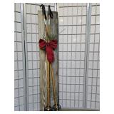 Vintage Nordic Mounted Snow Skis