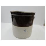 4 Gal 2 Tone Salt Glazed Crock