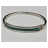 Mexico Sterling Silver & Turquoise Bracelet