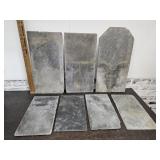 Lot of  Vintage Slate 8" to 11" wide