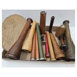 Lot of Wooden SpoolS See Sizes