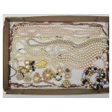 Beautiful Costume Jewelry Booches, Pearls +