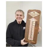 Vintage Royal Crown Cola Working Thermometer