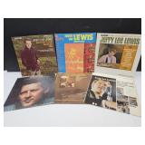 Collection Of Jerry Lee  Lewis Record Albums