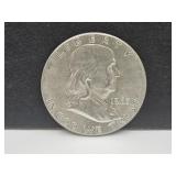 1963 Silver Franklin Half Dollar Coin