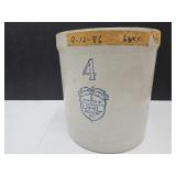 Primitive  4 Gal UHL Huntingburg IND Crock