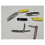 Pocket Knife Lot Swiss, Sabre, Bullet Knife  +