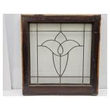 Vintage Leaded Window 24" x 25"