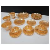 Fire King Peach Luster Glass Ware