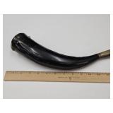 Black Powder Horn  11" See Hole