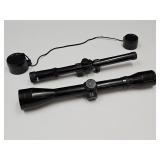 2  Tasco & Unmarked  Gun Scopes