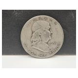 1951 D Silver Franklin Half Dollar Coin