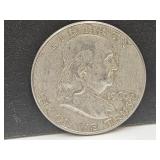 1960 D Silver Franklin Half Dollar Coin