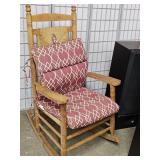 Nice Tiger Oak  Rocking Chair Comes w Cushion