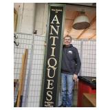 ANTIQUES Wood  Sign  16 x 96" h