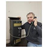 Vintage Pay Push Button  Telephone Mounted