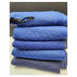 5 Moving Blankets 68 x 78 1 Torn