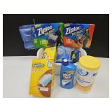 Swifters Dusters, Zip Lock  Bags , Scotch Brite +