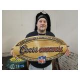 NFL Metal COORS ORIGINAL Beer Sign  30" L