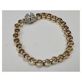 Gold Tone JTV Magnetic Bracelet