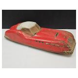 Vintage Marx Red Falcon  Tin Toy Car 20" Long