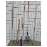 Axe, Rake, Weed Wacker