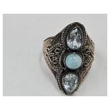 Sterling Silver JTV  Ring SZ  sz 8.5