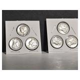 6 VF Mercury Dimes Different Dates