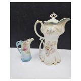 R&S Prussia Tea Pot & Small Pitcher