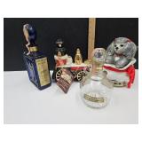 Liquor Decantors Train, Poodle, Cobalt+